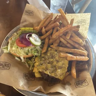 Delicious cheese burger