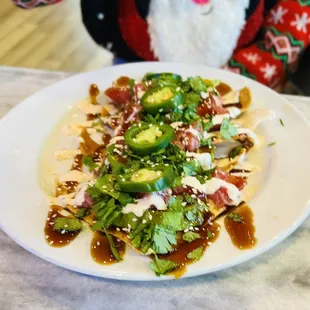 Tuna Poke Nachos