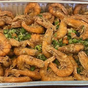 Salt and Pepper Prawns for Catering