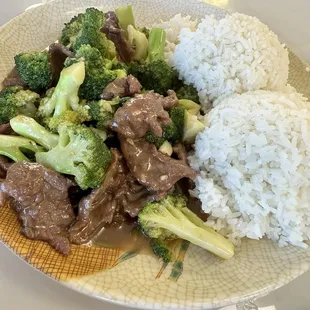 Beef and B3. Broccoli Beef lunch