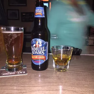 Boston Lager  &amp; Jameson