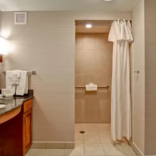 Accessible Suite Bathroom with Roll-in Shower