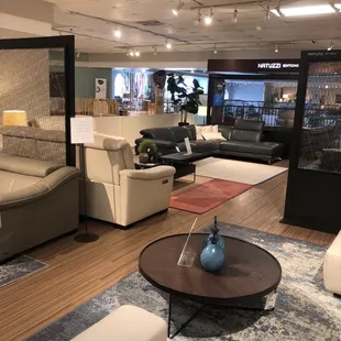 Good selection of Natuzzi products.