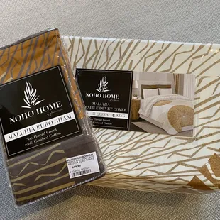 Finally got my hands on the NOHO HOME Maluhia Euro Shams + Duvet Cover! Found it at HomeWorld!