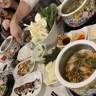 So many options and sushi!
