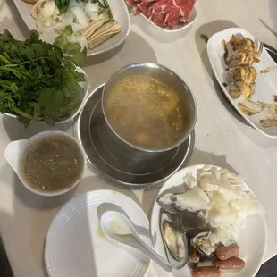 Hotpot and sushi!!