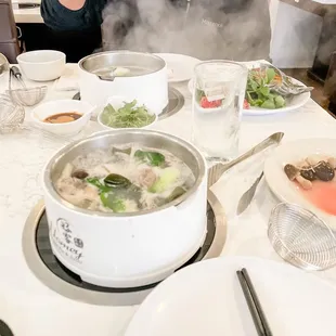 Burners at the table