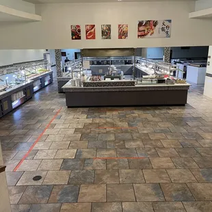 Buffet area