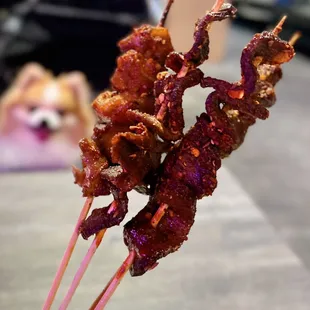 Beef Tendon, Beef Tongue x2 | $2.35 each (one dog-friendly outdoor table)