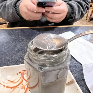 a person using a cell phone