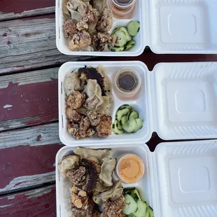 Karaage, Pork Gyoza