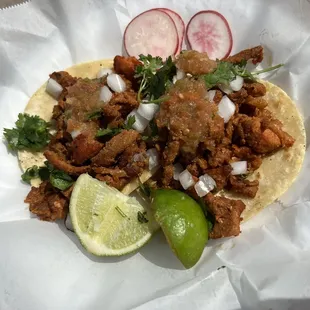 Taco (I ordered asada but I don't think that's what this is)