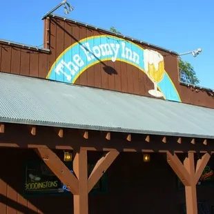 the front of the building