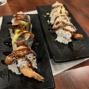 Dragon roll and some other roll