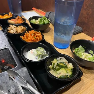 Cucumber Kimchi, House Green Salad, Kimchi