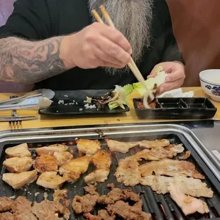 Romain lettuce as the leaf