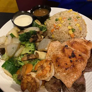 Salmon Teppanyaki Dinner