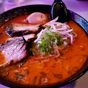 Spicy tenkatsu. BEST RAMEN EVER