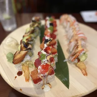 Crouching Tiger Roll, Hako Roll, Mt.Fuji Roll