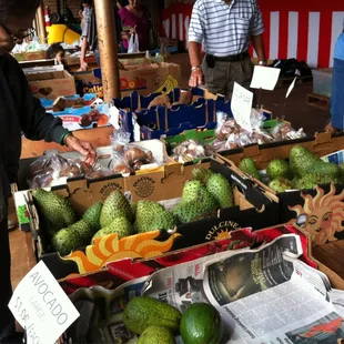 Fresh fruits and veggies for sale