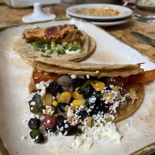 Sweet potato taco  Hot or not chicken taco