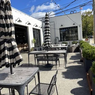 Open air format with more outdoor seating.