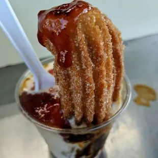 Cajeta Caramel Frozen Churro