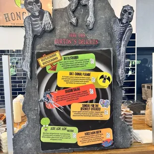 Their new Halloween Beetlejuice menu