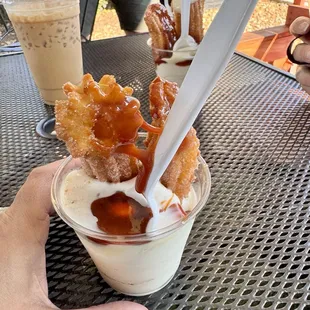 Churro ice cream