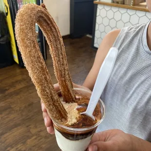 Churro sundae