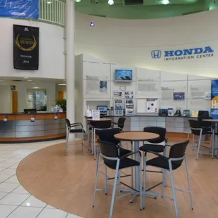 Reception &amp; Information Center in our showroom.