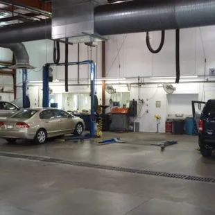 Service Bays.