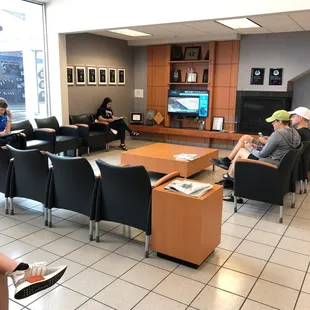 Customer waiting area