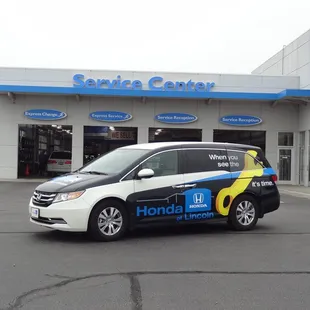 Honda of Lincoln Courtesy Shuttle Van