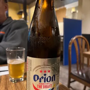 a bottle of beer