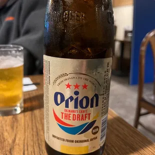 a bottle of beer