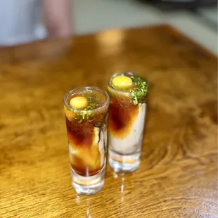 Oyster shooter, 5/10. Fishy, I don&apos;t recommend :(