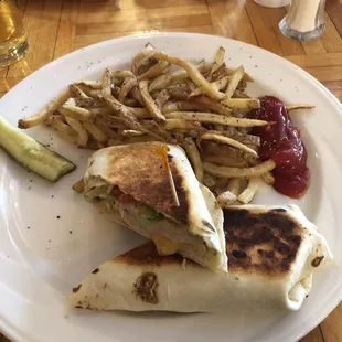 Lunch special turkey wrap