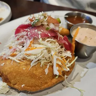 a plate of food