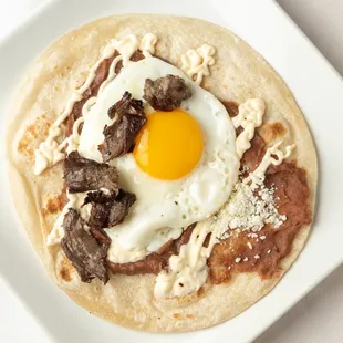 Steak and Sunny Side Up Egg Baleada