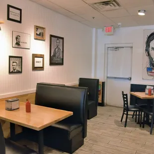 the interior of the restaurant