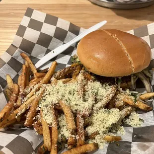 Tiger Uppercut with truffle fries