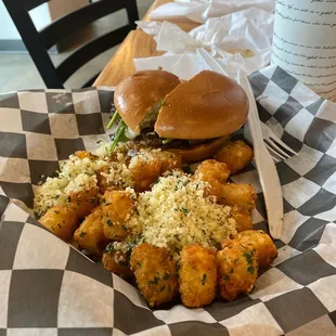 Arabian Nights and Parmesan Truffle Tots