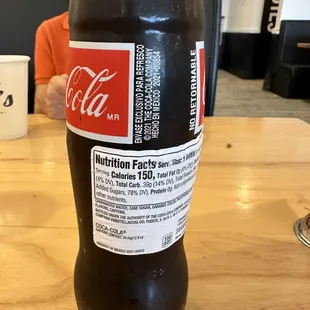 a bottle of coca cola