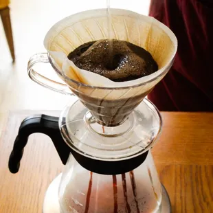 Locally roasted coffee.