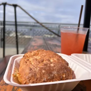 Crab Melt and Strawberry Lemonade