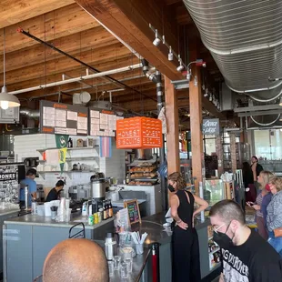 interior, burgers