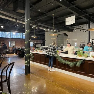 the interior of a coffee shop