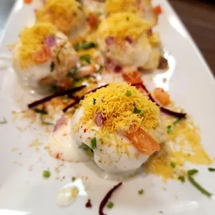 Dahi Puri...OMG, I wish I didn't have to split this dish with my husband.