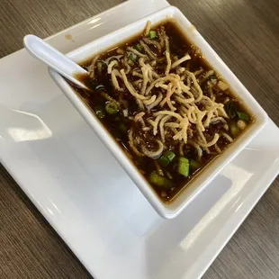 Man how soup - will warm you up on a cold day!